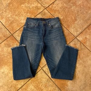 Lucky brand high rise, skinny, Bridgette, ankle jeans, distressed. NWOT